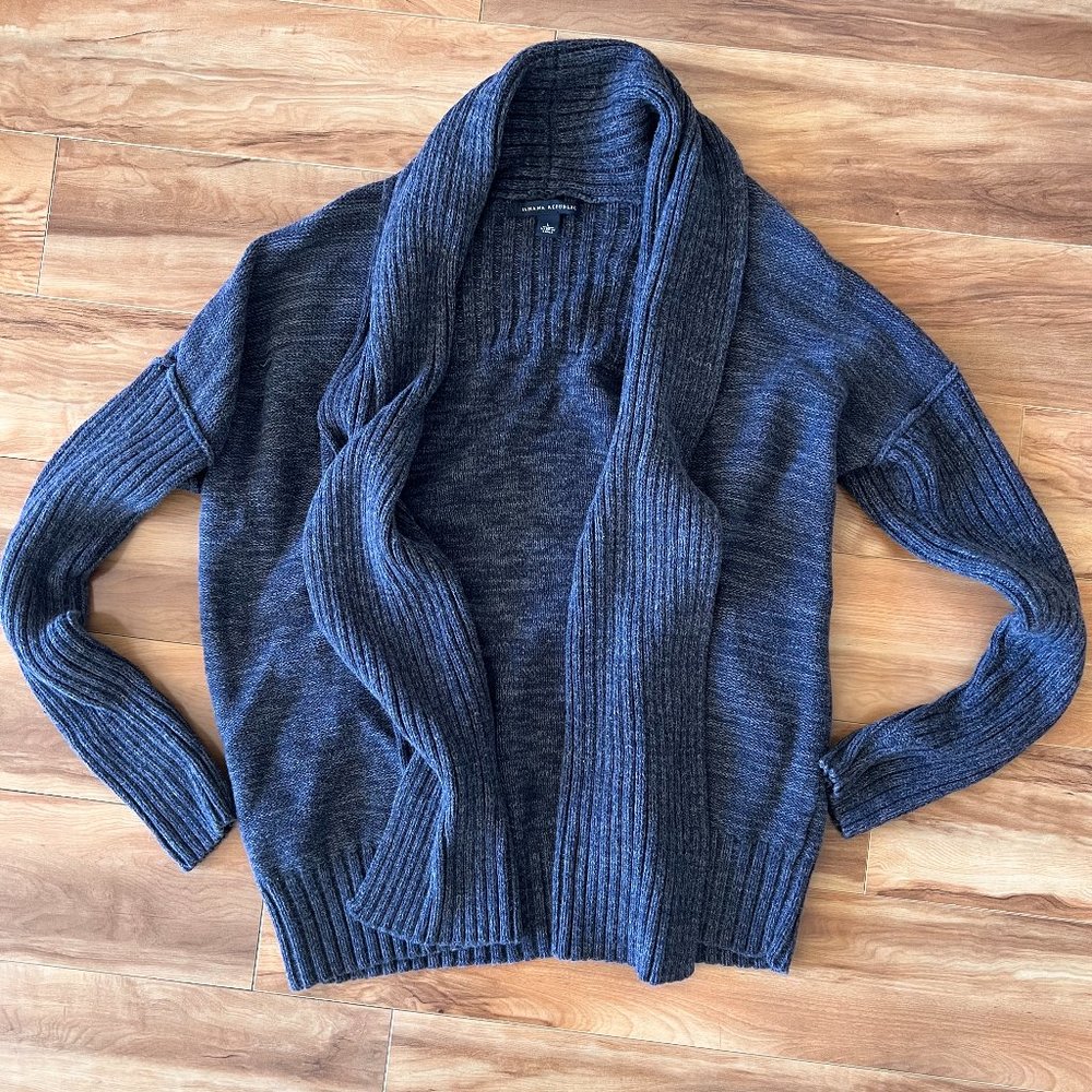 Banana Republic Dark Grey Cardigan Sweater, Size L
